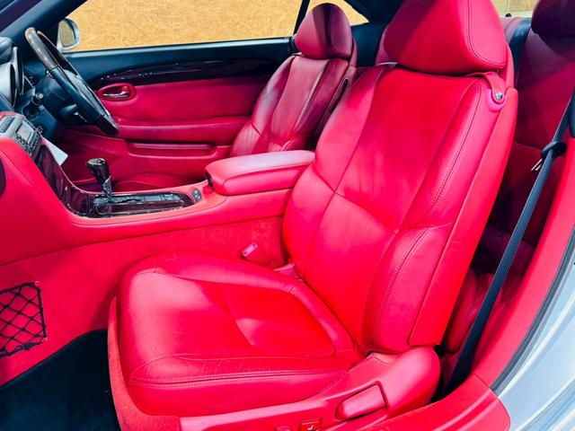 ソアラ 430SCV ノーブルカラーエディション ユーザー様直接仕入れ Tomsバンパー・タワーバー 2本出しマフラー 純正ナビ マークレビンソン 赤革シート メモリー付きパワーシート シートヒーター HIDライト 純正18AW ETC 電動オープン(48枚目)