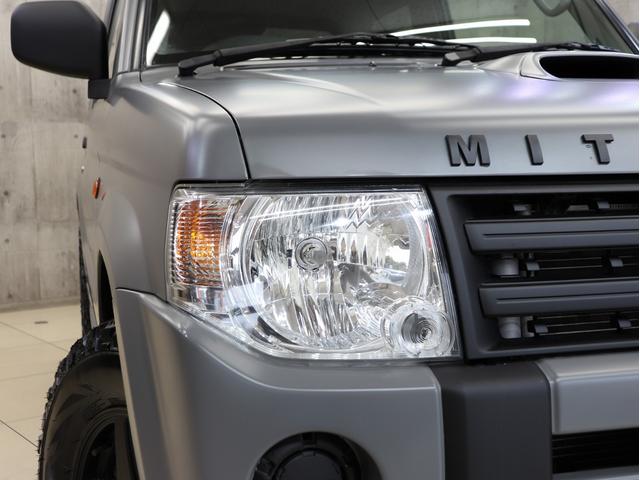 パジェロミニ エクシード　４ＷＤ　ターボ　ブレラＯＧカスタム　新品マッドテレーンタイヤ　マットブラック塗装済ＡＷ　新品ルーフラック＆新品ルーフキャリア　テールランプブラックアウト　背面タイヤ　マットブラック塗り分け（14枚目）