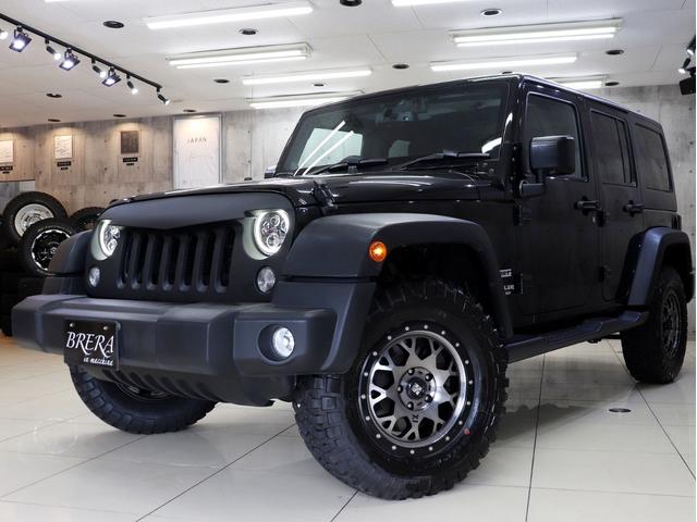 ジープ・ラングラーアンリミテッド スポーツ 4WD ブレラOGカスタム 新品社外AW&新品BFグッドリッチMTタイヤ 新品社外LEDリング付ヘッドライト 新品バッドフェイスグリル サイドカメラ ETC ドラレコ クルーズコントロール キーレス(3枚目)