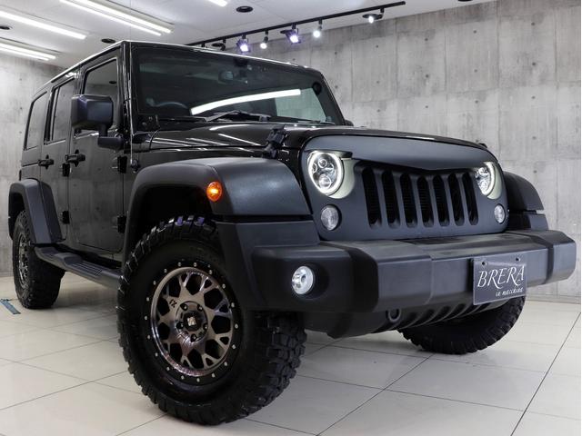 ジープ・ラングラーアンリミテッド スポーツ 4WD ブレラOGカスタム 新品社外AW&新品BFグッドリッチMTタイヤ 新品社外LEDリング付ヘッドライト 新品バッドフェイスグリル サイドカメラ ETC ドラレコ クルーズコントロール キーレス(5枚目)