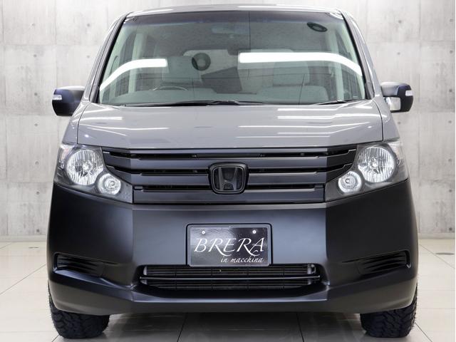 ステップワゴン G Eセレクション ブレラOGカスタム 新品社外AW&新品マッドテレーンタイヤ インナーブラックヘッドライト テールランプブラックアウト マットブラック塗り分け 両側電動スライドドア HDDナビ ETC スマートキー(6枚目)