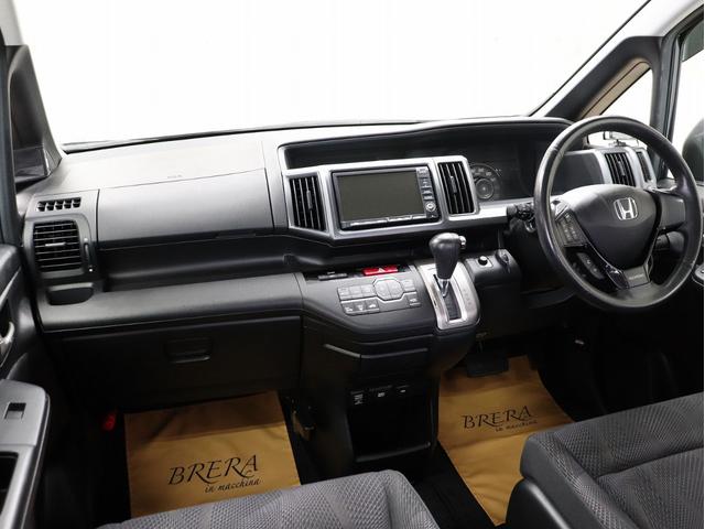 ステップワゴンスパーダ Z ブレラOGカスタム 新品社外AW&新品マッドテレーンタイヤ 新品ルーフラック インナーブラックヘッドライト テールブラックアウト マットブラック仕上げ 両側電動スラドアHDDナビBカメラ スマートキー(25枚目)