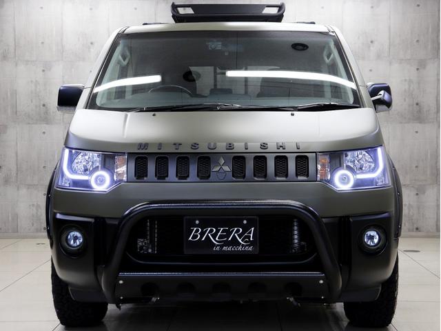 デリカD:5 ローデスト G ナビパッケージ 4WD ブレラOGカスタム 新品社外AW 新品BFグッドリッチATタイヤ 新品ルーフラック 新品ブルバー 新品オバフェン 新品リアラダー ファイバーLEDヘッドライト テールブラックアウト HDDナビ(6枚目)