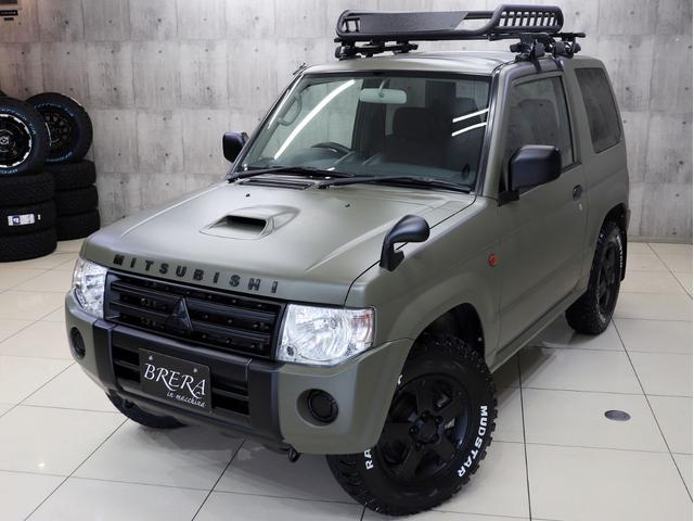 パジェロミニ ＶＲ　４ＷＤ　ターボ　ブレラＯＧカスタム　新品社外ＡＷ　新品マッドテレーンタイヤ　新品ルーフラック＆新品ベースキャリア　テールランプブラックアウト　ＭＩＴＳＵＢＩＳＨＩエンブレム　マットブラック塗り分け（2枚目）