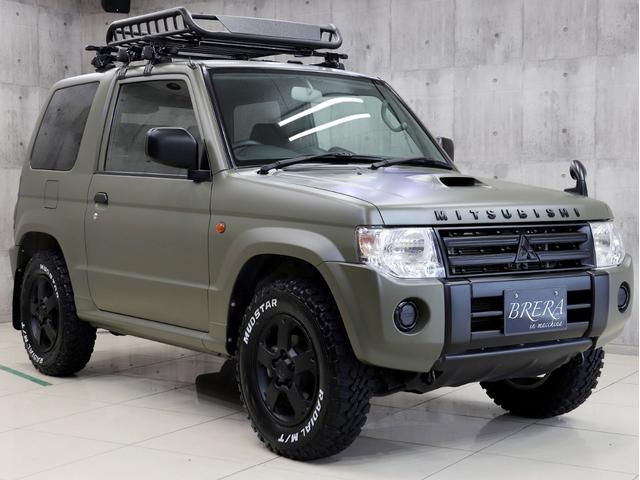 パジェロミニ ＶＲ　４ＷＤ　ターボ　ブレラＯＧカスタム　新品社外ＡＷ　新品マッドテレーンタイヤ　新品ルーフラック＆新品ベースキャリア　テールランプブラックアウト　ＭＩＴＳＵＢＩＳＨＩエンブレム　マットブラック塗り分け（35枚目）