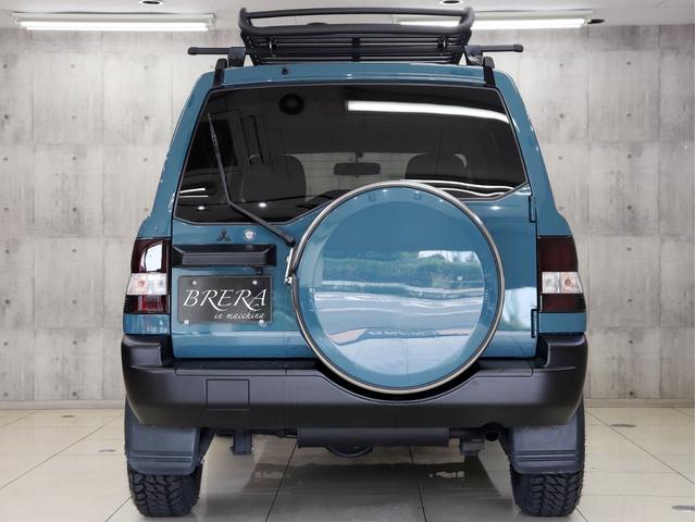 パジェロイオ パールパッケージ　ナビエディション　４ＷＤ　ブレラＯＧカスタム　新品社外ＡＷ　新品マッドテレーンタイヤ　新品ルーフラック＆新品ベースキャリア　インナーブラックヘッドライト　テールランプブラックアウト　マットブラック塗分　ＥＴＣ（7枚目）