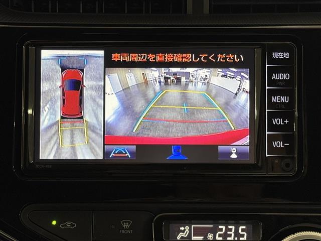 アクア Sスタイルブラック 7インチナビ/パノラミックビューモニター/ETC/プリクラッシュセーフティ/レーンディパーチャーアラート/パーキングサポートブレーキ/LEDヘッドランプ/オートハイビーム/Pスタート/スマートキー×2(3枚目)