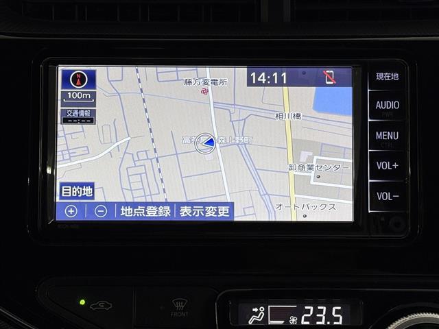 アクア Sスタイルブラック 7インチナビ/パノラミックビューモニター/ETC/プリクラッシュセーフティ/レーンディパーチャーアラート/パーキングサポートブレーキ/LEDヘッドランプ/オートハイビーム/Pスタート/スマートキー×2(5枚目)