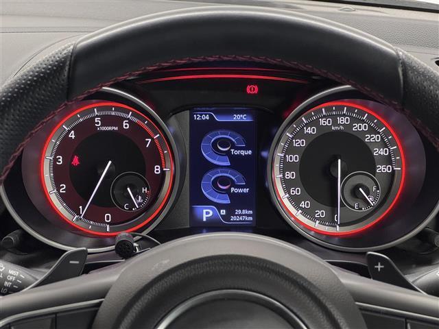 スイフトスポーツ ベースグレード　８インチナビ／全方位モニター／ドライブレコーダー／ブラインドスポットモニター／デュアルセンサーブレーキサポート／アダプティブクルーズコントロール／リヤパーキングセンサー／シートヒーター／パドルシフト（11枚目）