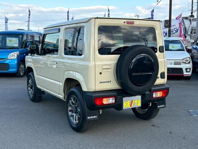 ジムニー XC【4AT・4WD・禁煙・ディスプレイオーディオ&Bカメ】 ◆ターボ◆走行15,164km◆衝突被害軽減ブレーキ◆車線逸脱警報◆【Bluetooth対応純正ディスプレイオーディオ・CD&DVD・USB】クルコン/アイスト/LEDライト/純正16AW/背面タイヤ(10枚目)