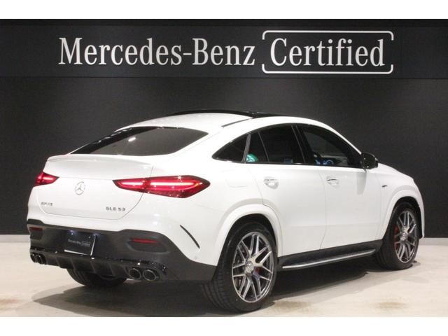 ＧＬＥ ＧＬＥ５３　４マチック＋　クーペ　新車保証継承　認定中古車　デモカー　パノラミックスライディングルーフ　３６０°カメラ　メモリー付きパワーシート　シートエアコン　シートヒータ－　Ｂｕｒｍｅｓｔｅｒサラウンド（4枚目）