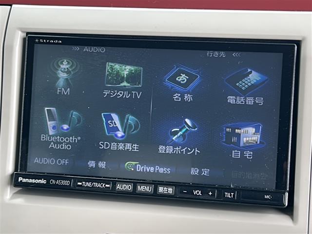 Ｇ　禁煙車　社外ナビ　ＢＴ　フルセグＴＶ　レザーシート　前後ドラレコ　アイドリングストップ　ＨＩＤヘッドライト　オートライト　プッシュスタート　スマートキー２個　純正１４インチアルミ　純正フロアマット(4枚目)