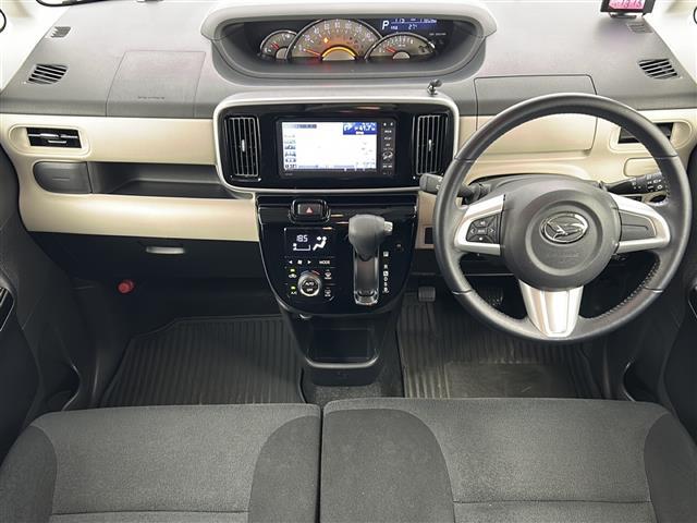 ムーヴキャンバス Ｇメイクアップ　ＳＡＩＩ　禁煙車／衝突軽減／車線維持／両側電動ドア／運転席シートヒーター／純正７型ナビ／バックカメラ／フルセグテレビ／ＥＴＣ／前後ドラレコ／スペアキー／純正フロアマット／ＬＥＤヘッドランプ／ＬＥＤフォグランプ（2枚目）