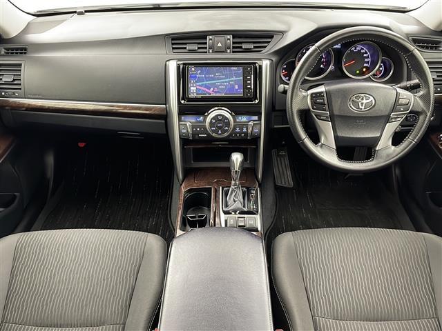 マークX 250G 禁煙車/モデリスタ/トヨタセーフティセンス/Bカメラ/電動シート/社外9型ナビ/フルセグ/革巻きステア/Pスタート/スマートキー/ビルトインETC/ドラレコ/LEDヘッド/フォグ/純正16インチアルミ(2枚目)