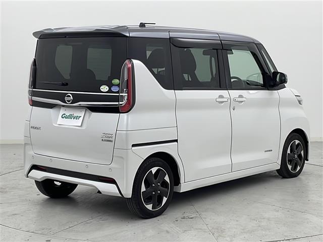 ルークス ハイウェイスター X 禁煙車/全周囲カメラ/エマージェンシーブレーキ/車線逸脱警報/オートハイビーム/両側電動/純正9型ナビ/フルセグTV/LEDヘッドライト/フォグランプ/横滑り防止装置/純正14インチアルミホイール(37枚目)