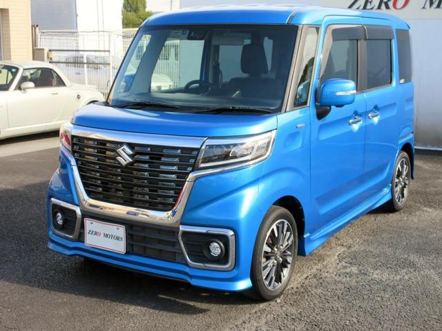 スペーシアカスタム ハイブリッドXS デュアルセンサーブレーキサポート ナビ フルセグTV ブルートゥース対応 全周囲モニター LEDヘッドライト 両側電動スライドドア ハーフレザーシート クリアランスソナー 後席サーキュレータ ETC(13枚目)