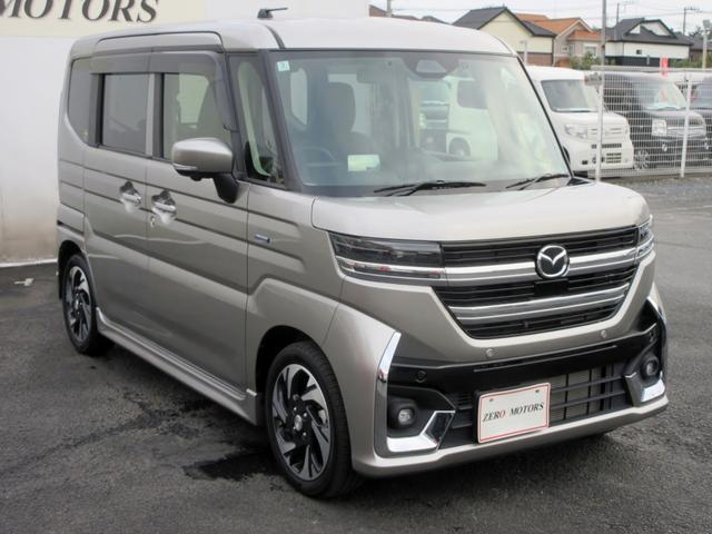フレアワゴンカスタムスタイル ＸＴ　ターボ　ブレーキサポート　現行モデル　９インチナビ　フルセグＴＶ　全方位カメラ　ブルートゥース対応　アダプティブクルーズコントロール　両側電動スライドドア　ヘッドアップディスプレイ　ハーフレザーシート（11枚目）