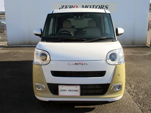 ムーヴキャンバス ストライプスＧ　エコアイドル非装着車　９インチディスプレイオーディオ　アップルカープレイ　アンドロイドオート対応　フルセグＴＶ　バックカメラ　両側電動スライドドア　左右シートヒーター　ドラレコ　オートブレーキホールド（3枚目）