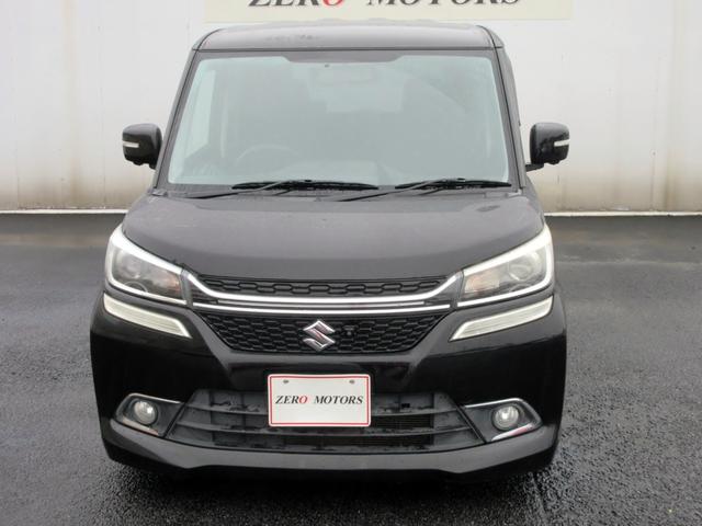 ソリオバンディット ハイブリッドＭＶ　修復歴無し　ナビ　フルセグＴＶ　ブルートゥース対応　全方位モニター　ＥＴＣ　両側電動スライドドア　スマートキー　ＬＥＤヘッドライト　シートヒーター　アイドリングストップ　ローダウン／車高調（3枚目）