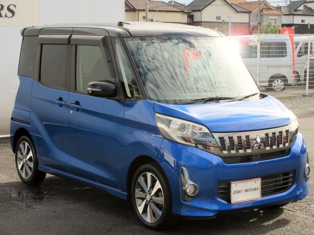 eKスペースカスタム カスタムT スタイルエディション ターボ ブレーキサポート 後期 修復歴無し ナビ フルセグTV ブルートゥース対応 アラウンドビューモニター 両側電動スライドドア HID 横滑り防止装置 スマートキー アイドリングストップ(11枚目)