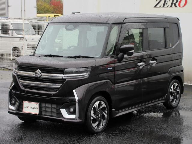 スペーシアカスタム ハイブリッドＸＳ　デュアルセンサーブレーキサポートＩＩ　４ＷＤ　現行モデル　９インチナビ　フルセグＴＶ　ブルートゥース対応　全方位モニター　アップルカープレイ　アダプティブクルーズコントロール　ハーフレザーシート（13枚目）