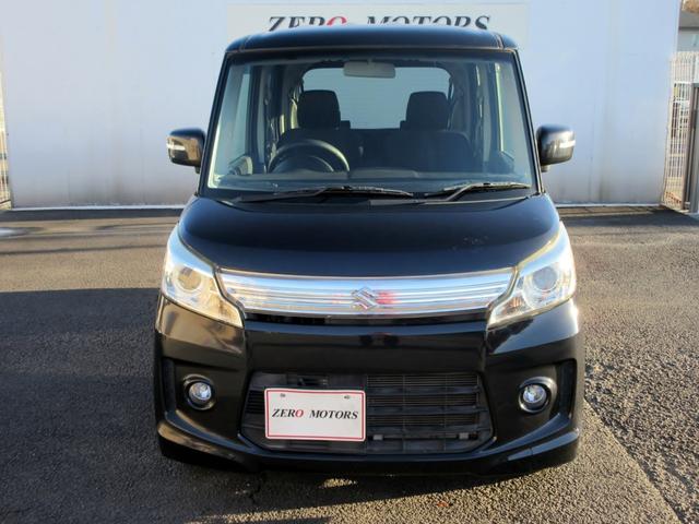 スペーシアカスタム ＴＳ　ターボ　ナビ　フルセグＴＶ　ブルートゥース対応　ＥＴＣ　スマートキー　両側電動スライドドア　ＨＩＤ　アイドリングストップ　電動格納ミラー　パワーウィンドウ　ＡＢＳ（3枚目）