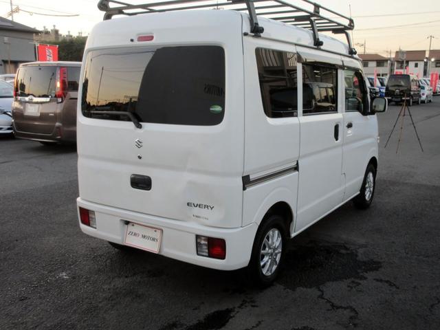 エブリイ ジョインターボ　ハイルーフ　修復歴無し　８インチナビ　フルセグＴＶ　ブルートゥース対応　バックカメラ　キーレス　パワーウィンドウ　電動格納ミラー　スライドドア　ドライブレコーダー　ルーフキャリア　積載量３５０ｋｇ（15枚目）
