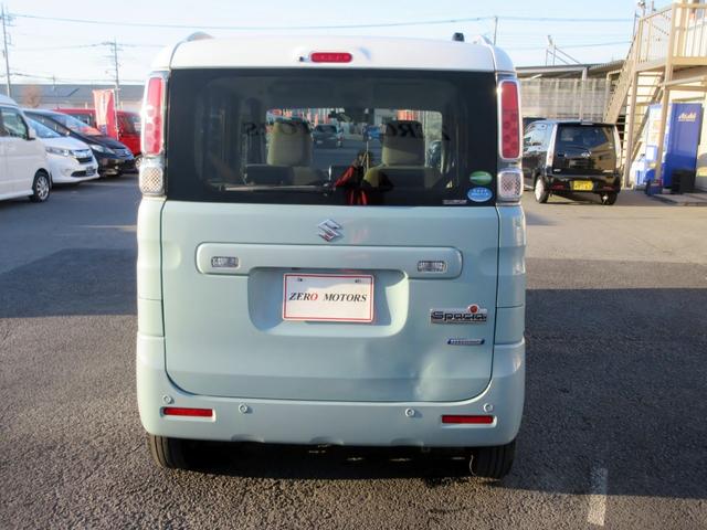 スペーシア ハイブリッドX 2トーンルーフパッケージ デュアルセンサーブレーキサポート ナビ フルセグTV 全方位カメラ ブルートゥース対応 両側電動スライドドア シートヒーター ルーフレール スマートキー ETC(5枚目)