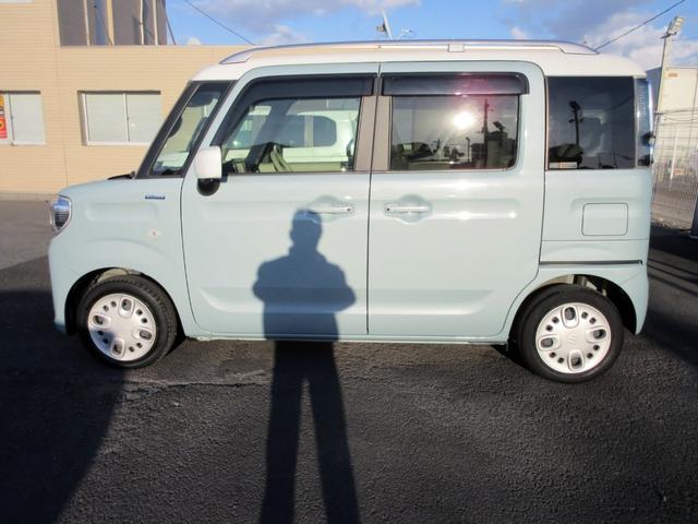 スペーシア ハイブリッドX 2トーンルーフパッケージ デュアルセンサーブレーキサポート ナビ フルセグTV 全方位カメラ ブルートゥース対応 両側電動スライドドア シートヒーター ルーフレール スマートキー ETC(9枚目)