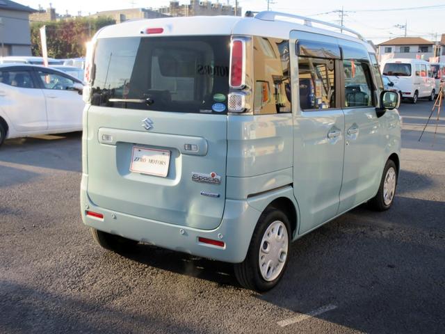 スペーシア ハイブリッドX 2トーンルーフパッケージ デュアルセンサーブレーキサポート ナビ フルセグTV 全方位カメラ ブルートゥース対応 両側電動スライドドア シートヒーター ルーフレール スマートキー ETC(15枚目)