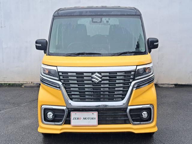 スペーシアカスタム ハイブリッドXSターボ 4WD ブレーキサポート ナビ テレビ バックカメラ ETC ドラレコ 両側パワースライドドア シートヒーター ハーフレザーシート LEDヘッドライト アルミホイール オートクルーズコントロール(3枚目)