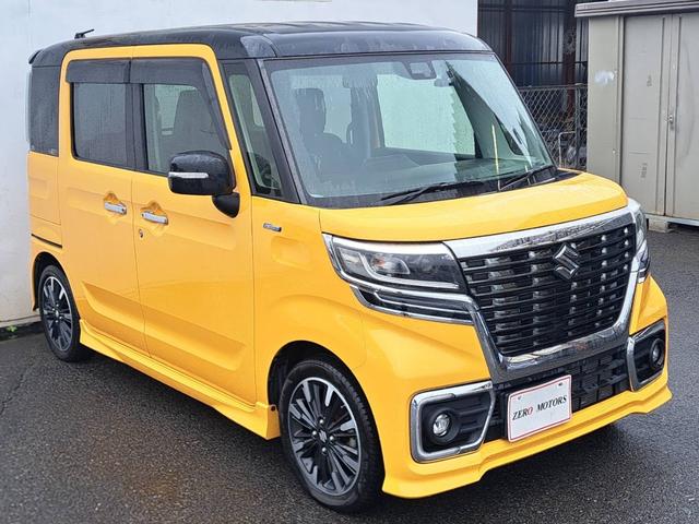 スペーシアカスタム ハイブリッドXSターボ 4WD ブレーキサポート ナビ テレビ バックカメラ ETC ドラレコ 両側パワースライドドア シートヒーター ハーフレザーシート LEDヘッドライト アルミホイール オートクルーズコントロール(5枚目)