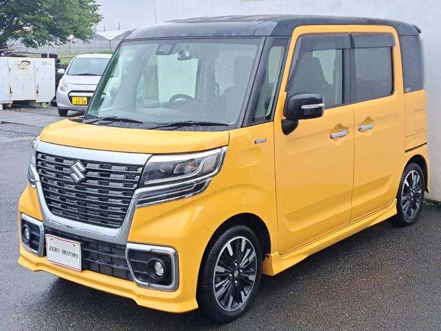 スペーシアカスタム ハイブリッドXSターボ 4WD ブレーキサポート ナビ テレビ バックカメラ ETC ドラレコ 両側パワースライドドア シートヒーター ハーフレザーシート LEDヘッドライト アルミホイール オートクルーズコントロール(7枚目)