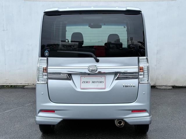 タント カスタムＲＳ　トップエディションＳＡＩＩ　ターボ　修復歴無　ブレーキサポート　ナビ（Ｂｌｕｅｔｏｏｔｈ・フルセグテレビ・ＤＶＤ・ＣＤ）バックカメラ　ＥＴＣ　ドラレコ　両側パワースライド　ローダウン　社外マフラー　ハーフレザーシート（14枚目）