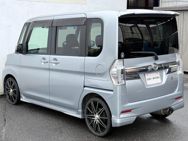 タント カスタムＲＳ　トップエディションＳＡＩＩ　ターボ　修復歴無　ブレーキサポート　ナビ（Ｂｌｕｅｔｏｏｔｈ・フルセグテレビ・ＤＶＤ・ＣＤ）バックカメラ　ＥＴＣ　ドラレコ　両側パワースライド　ローダウン　社外マフラー　ハーフレザーシート（16枚目）