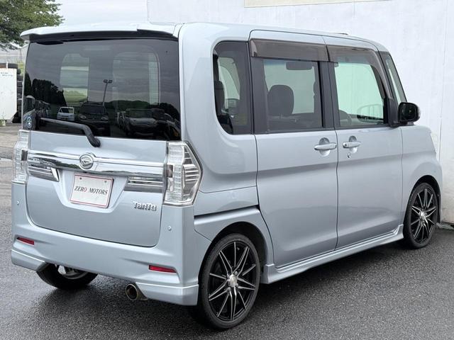 タント カスタムＲＳ　トップエディションＳＡＩＩ　ターボ　修復歴無　ブレーキサポート　ナビ（Ｂｌｕｅｔｏｏｔｈ・フルセグテレビ・ＤＶＤ・ＣＤ）バックカメラ　ＥＴＣ　ドラレコ　両側パワースライド　ローダウン　社外マフラー　ハーフレザーシート（18枚目）