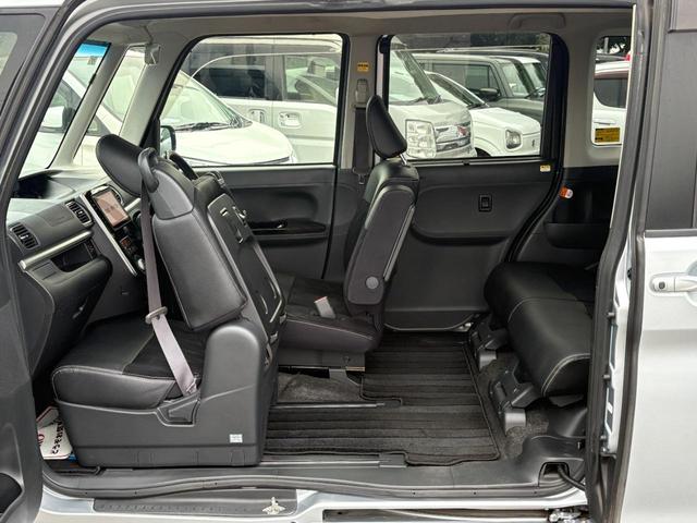 タント カスタムＲＳ　トップエディションＳＡＩＩ　ターボ　修復歴無　ブレーキサポート　ナビ（Ｂｌｕｅｔｏｏｔｈ・フルセグテレビ・ＤＶＤ・ＣＤ）バックカメラ　ＥＴＣ　ドラレコ　両側パワースライド　ローダウン　社外マフラー　ハーフレザーシート（24枚目）