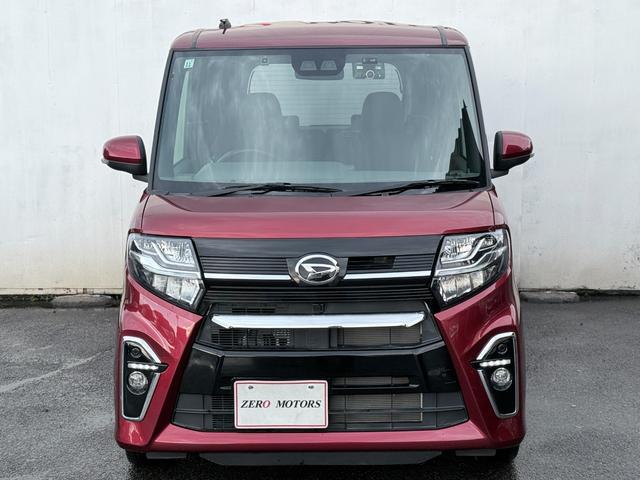 タント カスタムＲＳ　ターボ　ブレーキサポート　ナビ（テレビ・ＤＶＤ再生・ＣＤ）ＥＴＣ　前後ドライブレコーダー　バックカメラ　両側電動スライドドア　レーンキープアシスト　アルミホイール　ドアバイザー　ＬＥＤヘッドライト（3枚目）