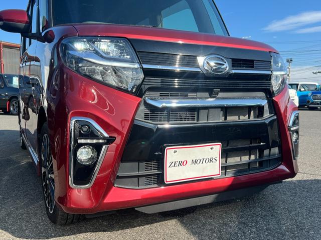 タント カスタムＲＳ　ターボ　ブレーキサポート　ナビ（テレビ・ＤＶＤ再生・ＣＤ）ＥＴＣ　前後ドライブレコーダー　バックカメラ　両側電動スライドドア　レーンキープアシスト　アルミホイール　ドアバイザー　ＬＥＤヘッドライト（56枚目）