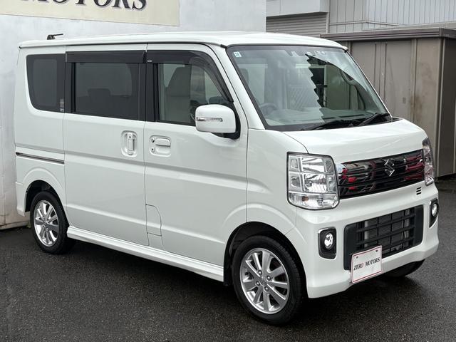 エブリイワゴン ＰＺターボスペシャル　４ＷＤ　ブレーキサポート　ナビ（テレビ・ＤＶＤ再生・ＣＤ）前後ドライブレコーダー　ＥＴＣ　両側電動スライドドア　シートヒーター　障害物センサー　レーンキープアシスト　オートステップ　アルミホイール（5枚目）