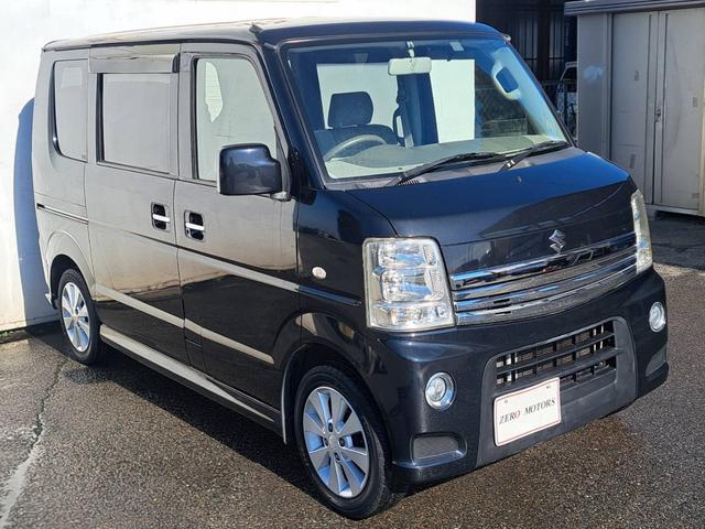 エブリイワゴン PZターボ 後期 車検2年付 CD MD ETC パワースライドドア アルミホイール フルフラット キーレスキー 盗難防止システム 電動格納ドアミラー オートエアコン パワステ パワーウインドウ HIDライト(5枚目)