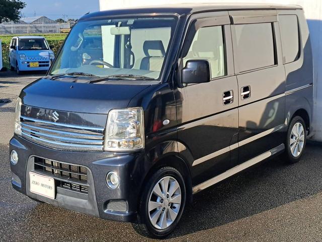 エブリイワゴン PZターボ 後期 車検2年付 CD MD ETC パワースライドドア アルミホイール フルフラット キーレスキー 盗難防止システム 電動格納ドアミラー オートエアコン パワステ パワーウインドウ HIDライト(7枚目)