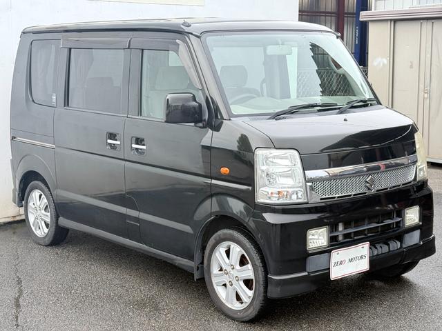 エブリイワゴン PZターボスペシャル 4WD 修復歴無 車検2年付 両側パワースライドドア オートステップ シートヒーター HIDライト ナビ テレビ DVD再生 CD ドライブレコーダー 電動格納ドアミラー キーレスキー アルミホイール(5枚目)