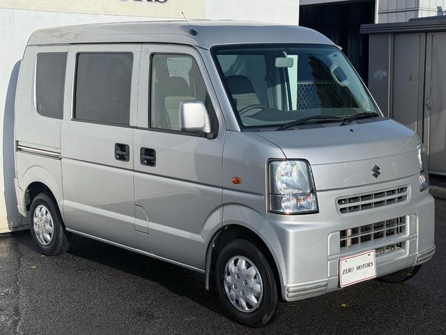 エブリイ ＰＡ　車検２年付　ハイルーフ　ＥＴＣ　ＣＤ　リビルトエンジン載せ替え済　タイミングチェーン式　ライトレベライザー　プライバシーガラス　ＭＡＸ積載量３５０キロ　フルフラット　エアコン　パワステ　Ｗエアバック（5枚目）