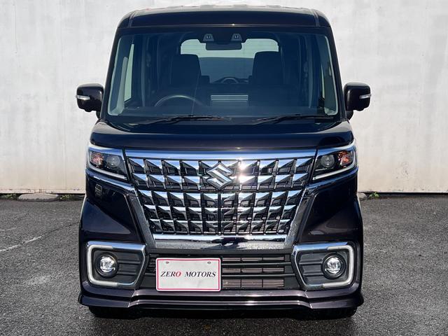 スペーシアカスタム ハイブリッドＸＳターボ　後期　車検２年付　デュアルカメラブレーキサポート　８インチナビ（Ｂｌｕｅｔｏｏｔｈ・フルセグテレビ・ＤＶＤ・ＣＤ）全周囲カメラ　両側パワースライドドア　アダプティブクルーズコントロール　シートヒーター（3枚目）