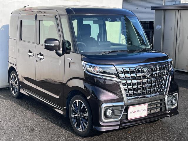 スペーシアカスタム ハイブリッドＸＳターボ　後期　車検２年付　デュアルカメラブレーキサポート　８インチナビ（Ｂｌｕｅｔｏｏｔｈ・フルセグテレビ・ＤＶＤ・ＣＤ）全周囲カメラ　両側パワースライドドア　アダプティブクルーズコントロール　シートヒーター（5枚目）