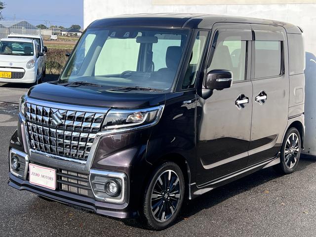 スペーシアカスタム ハイブリッドＸＳターボ　後期　車検２年付　デュアルカメラブレーキサポート　８インチナビ（Ｂｌｕｅｔｏｏｔｈ・フルセグテレビ・ＤＶＤ・ＣＤ）全周囲カメラ　両側パワースライドドア　アダプティブクルーズコントロール　シートヒーター（7枚目）