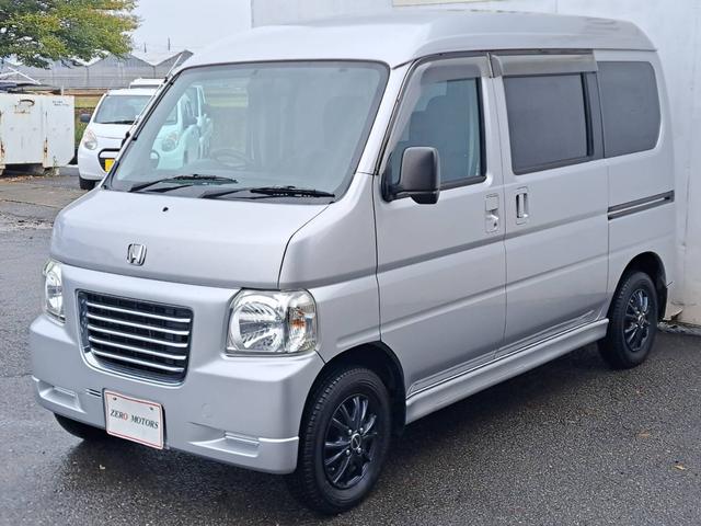 バモスホビオプロ ベースグレード 後期 4WD 車検2年付 修復歴無 ハイルーフ キーレス パワーウィンドウ ナビ テレビ DVD再生 CD ETC アルミホイール ドアバイザー ライトレベライザー フルフラット プライバシーガラス(7枚目)