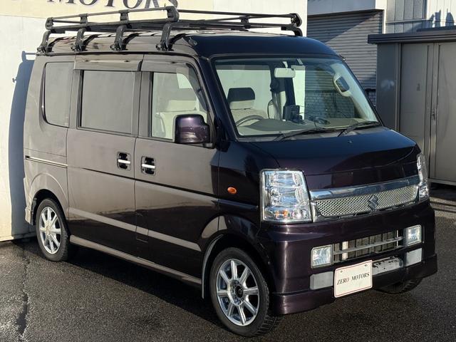 エブリイワゴン ＰＺターボスペシャル　ハイルーフ　４ＷＤ　修復歴無　車検２年付　両側パワースライドドア　オートステップ　ＨＩＤライト　ＥＴＣ　ＣＤ　ナビ　シートヒーター　キーレスキー　電動格納ドアミラー　ドアバイザー　アルミホイール（5枚目）