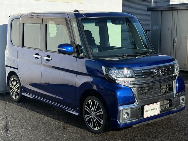 タント カスタムRS トップエディションSAIII 後期 ターボ 車検2年付 ブレーキサポート ナビ Bluetooth接続 フルセグテレビ DVD再生 CD バックカメラ 両側パワースライドドア ハーフレザーシート シートヒーター LEDヘッドライト(5枚目)